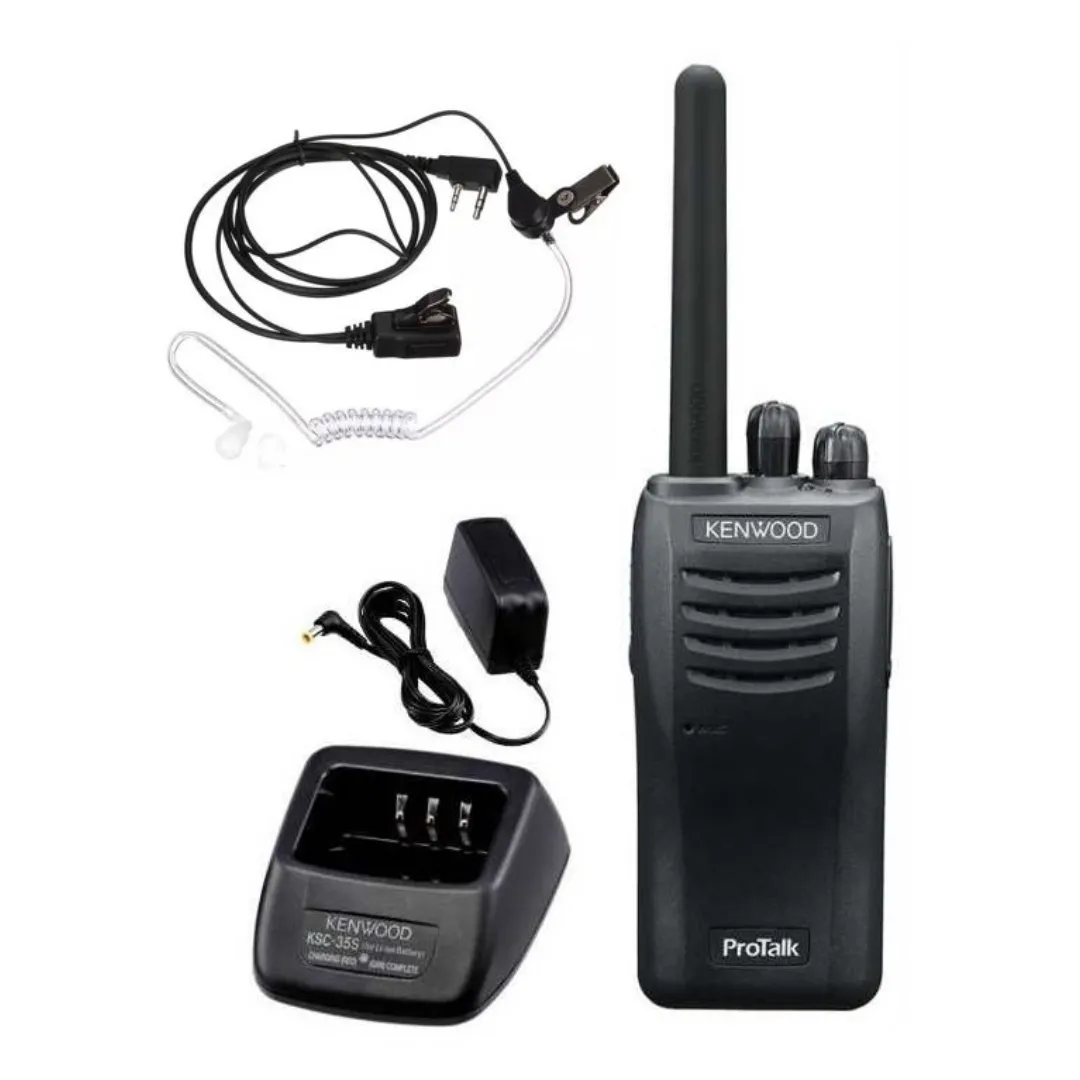 Portofoon 2 st. met laders en oortjes