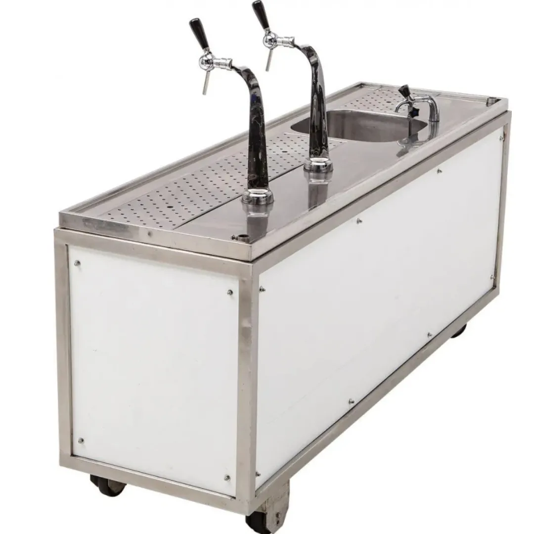 Tapinstallatie  Groot -  2 kraans - Inclusief spoelbak