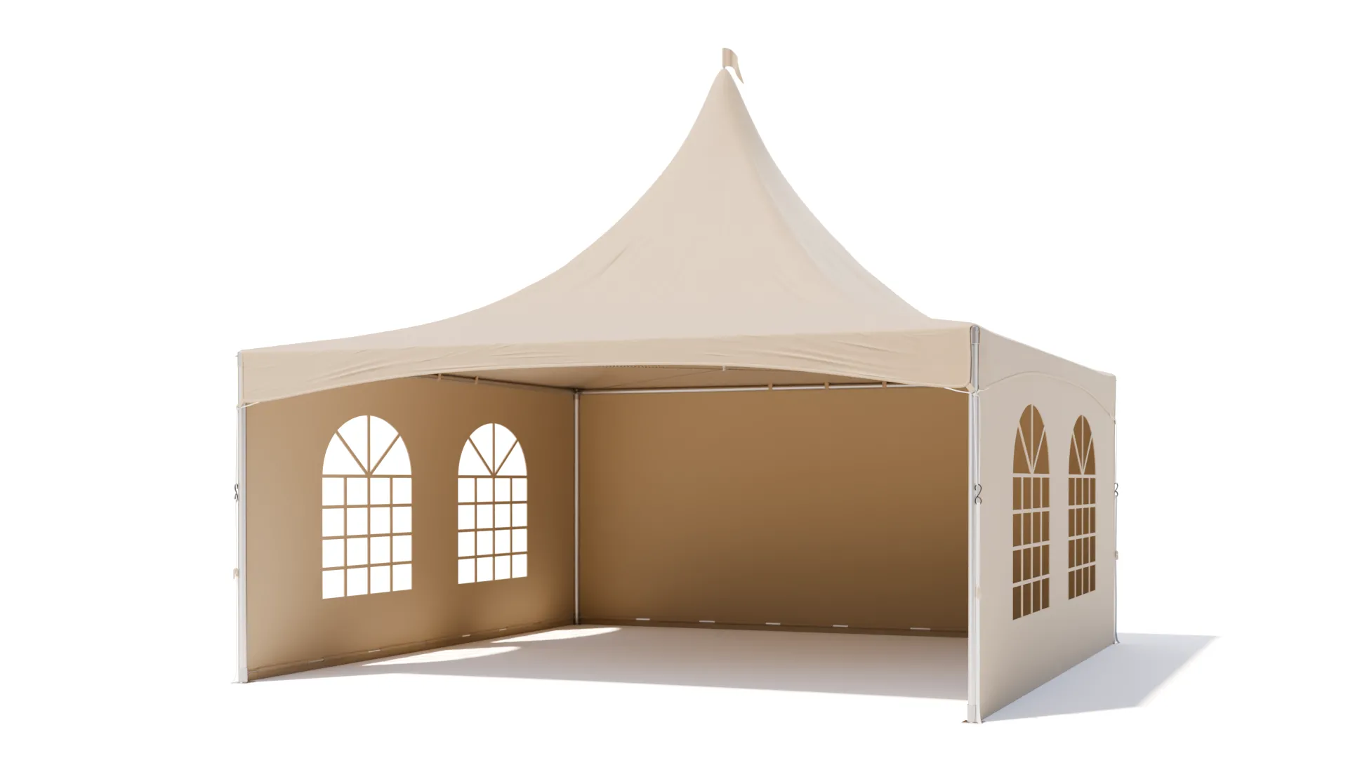 Pagode tent - zandkleur - 5x5m