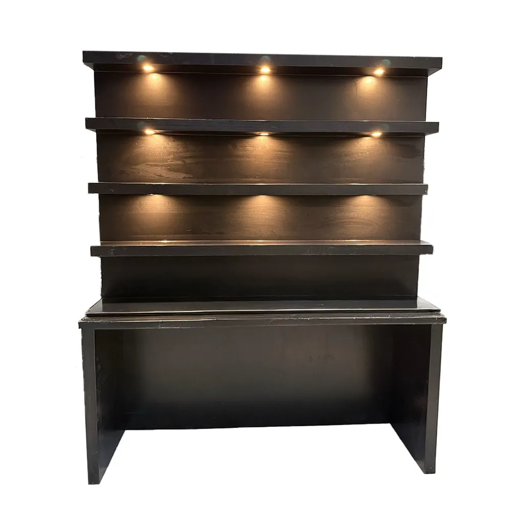 Achterkast bar zwart - 2 meter