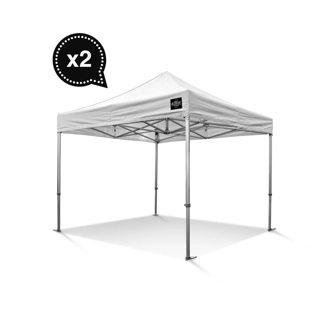 Partytent – Easy up – 4x8m – Wit